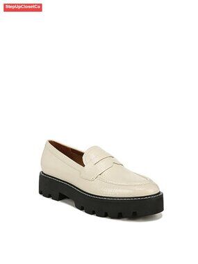 Crinkle Patent Lug Sole Chunky Loafer Slip-On Casual Shoe